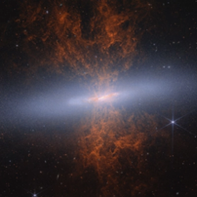 M82 Cigar Galaxy (imagen NIRCam)