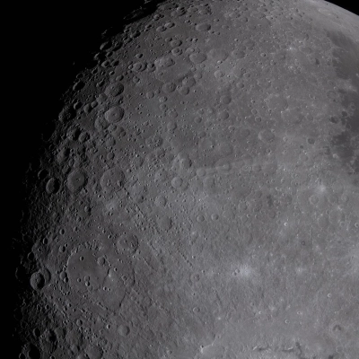 art002e012261 (6 de abril de 2026): en esta imagen se ven múltiples puntos de referencia lunares, muchos de los cuales fueron resaltados durante...