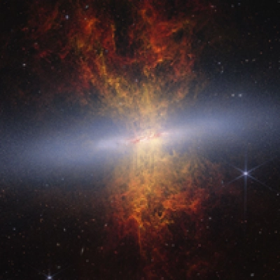 M82 Cigarro Galaxy (Webb + Hubble)