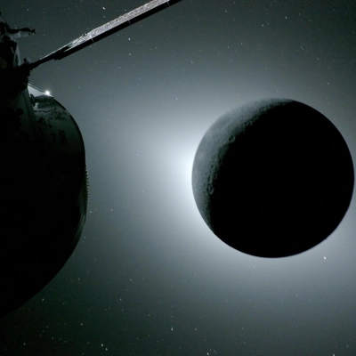 art002e009573 (6 de abril de 2026) - La Luna, vista aquí a contraluz por el Sol durante un eclipse solar el 6 de abril de...