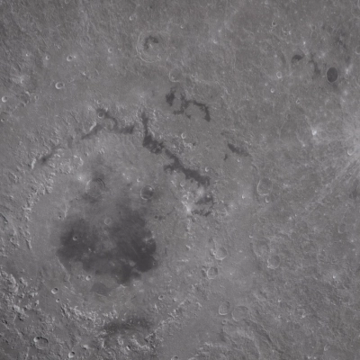 art002e012090 (6 de abril de 2026) - En esta vista de la Luna, la tripulación Artemis II capturó una intrincada instantánea de...